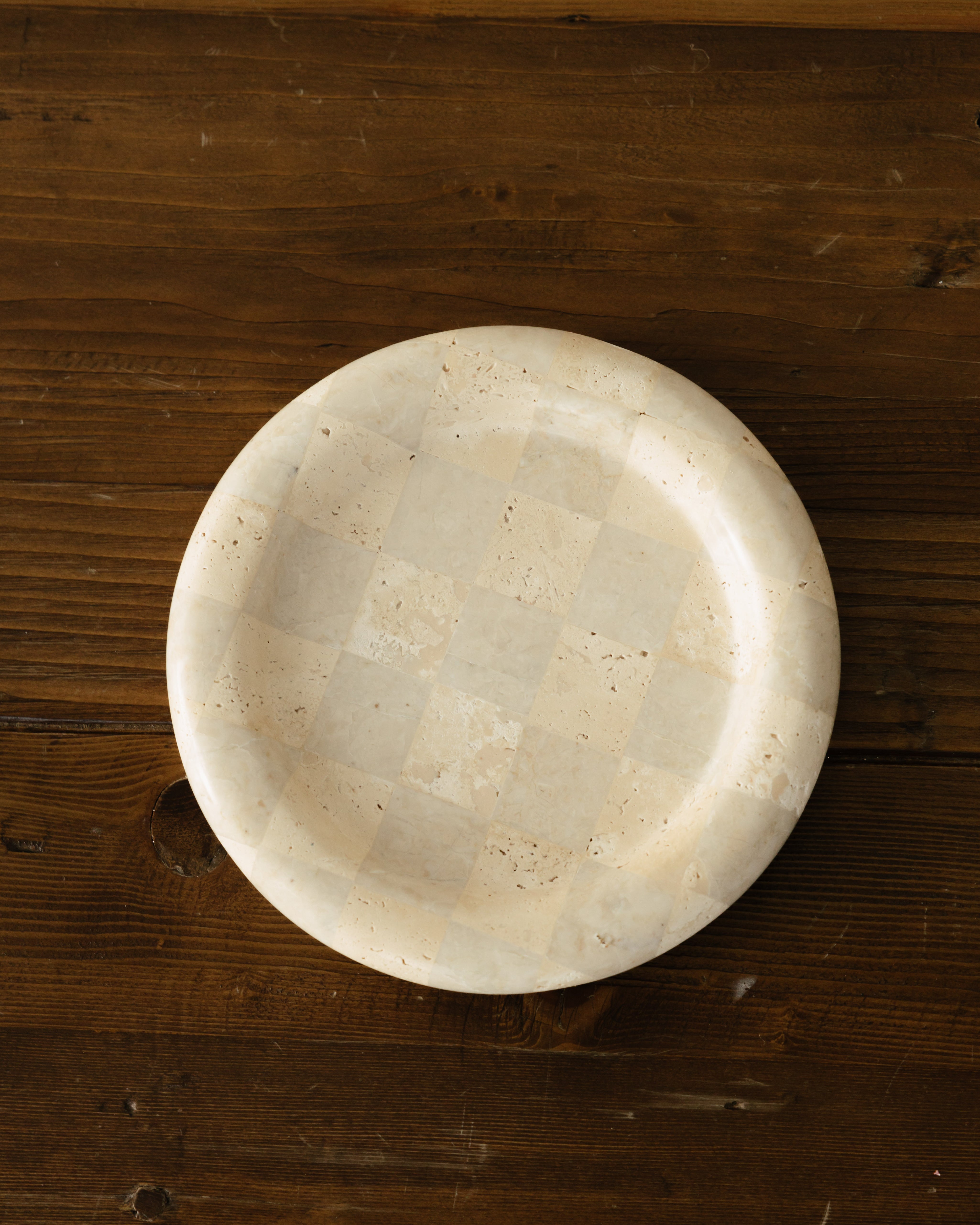 Travertine Checkered Tray